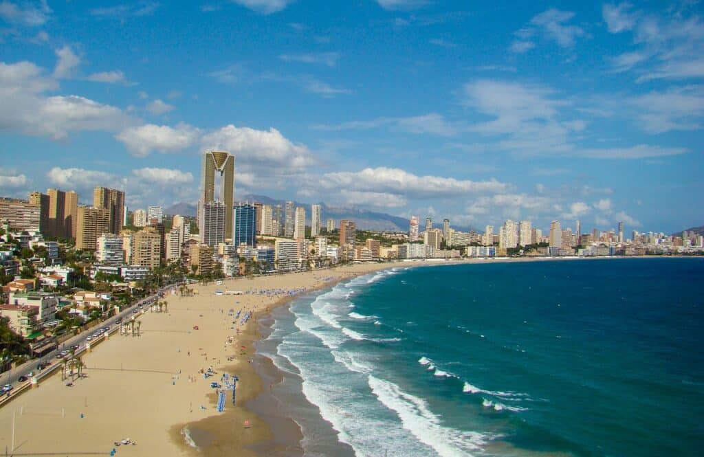 Benidorm beach, Spain